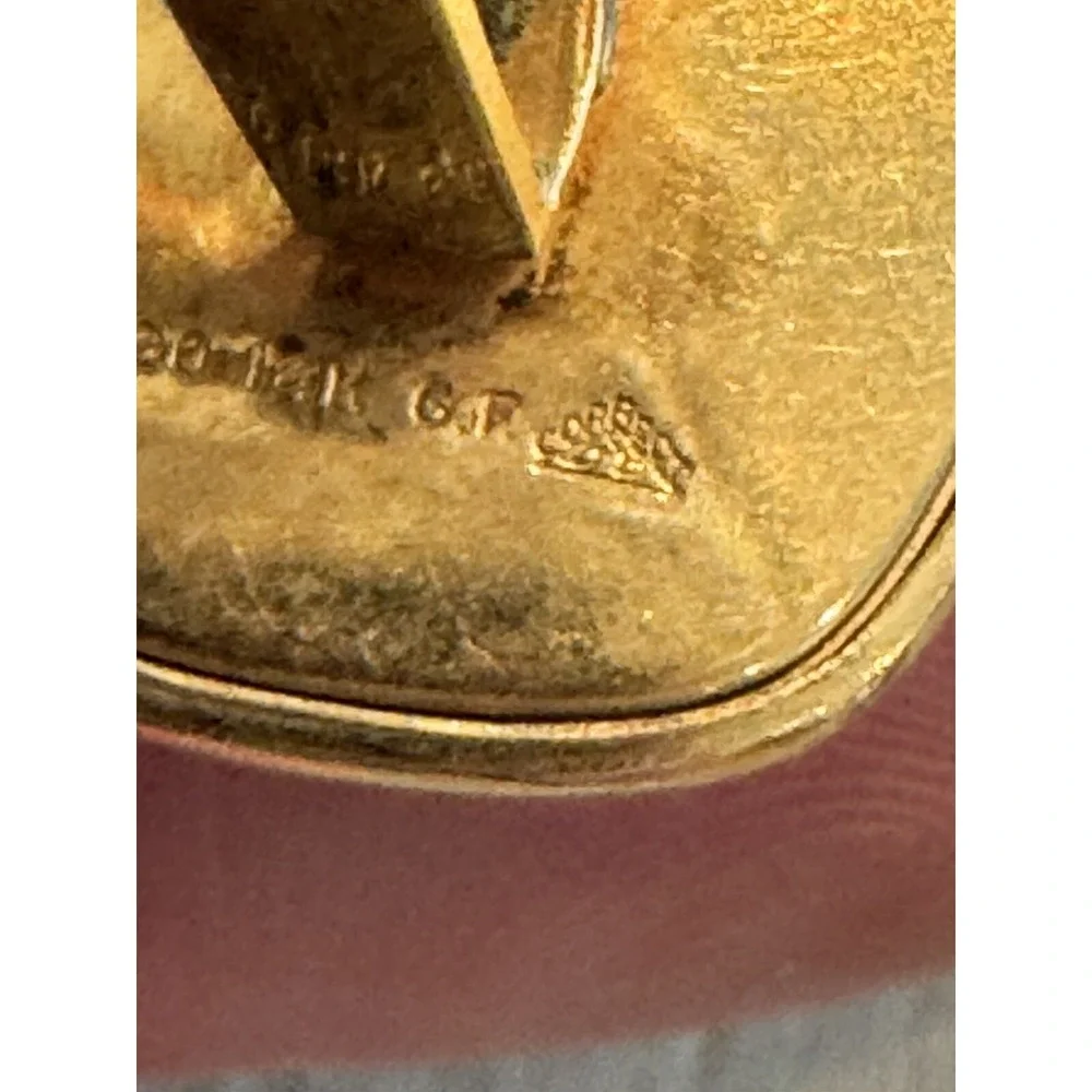 VINTAGE CORRECT QUALITY CUFF LINKS & TIE‎ PIN 1/20 14KT GOLD FILLED